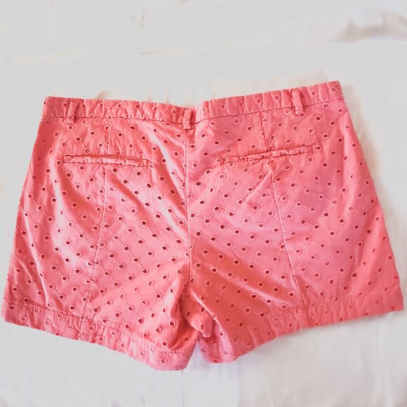 Gap Clean Front Eyelet Shorts Pink Size 8 - Picture 3 of 5